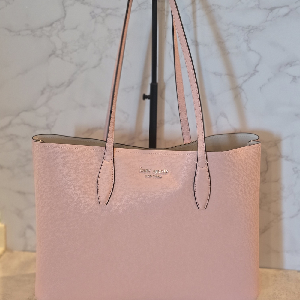 Kate Spade Pink Leather Tote Bag